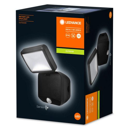 LEDVANCE Spot LED à Batterie Applique Murale à Batterie Unique avec Capteur 4W / 4000K Blanc Froid Noir - Image 3