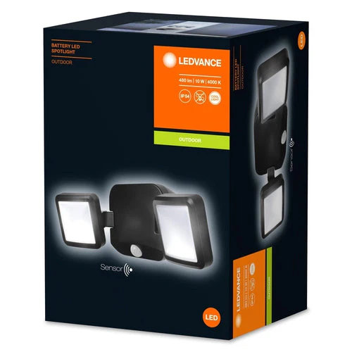 LEDVANCE Spot LED Double éclairage extérieur 6V fonctionnant sur batterie 10W / 4000K blanc froid - Image 4