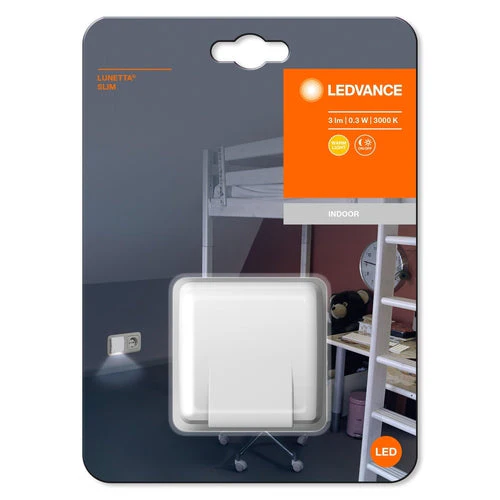 LEDVANCE LUNETTA® Veilleuse Slim avec capteur LED pour prise 0,30W / 3000K blanc chaud - Image 3